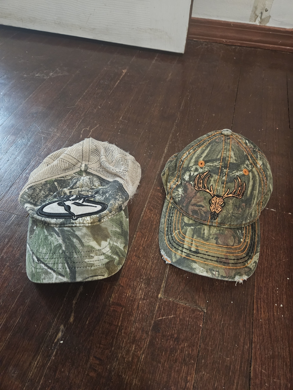 Camouflage Trucker Hat and Realtree-Style Camouflage Cap